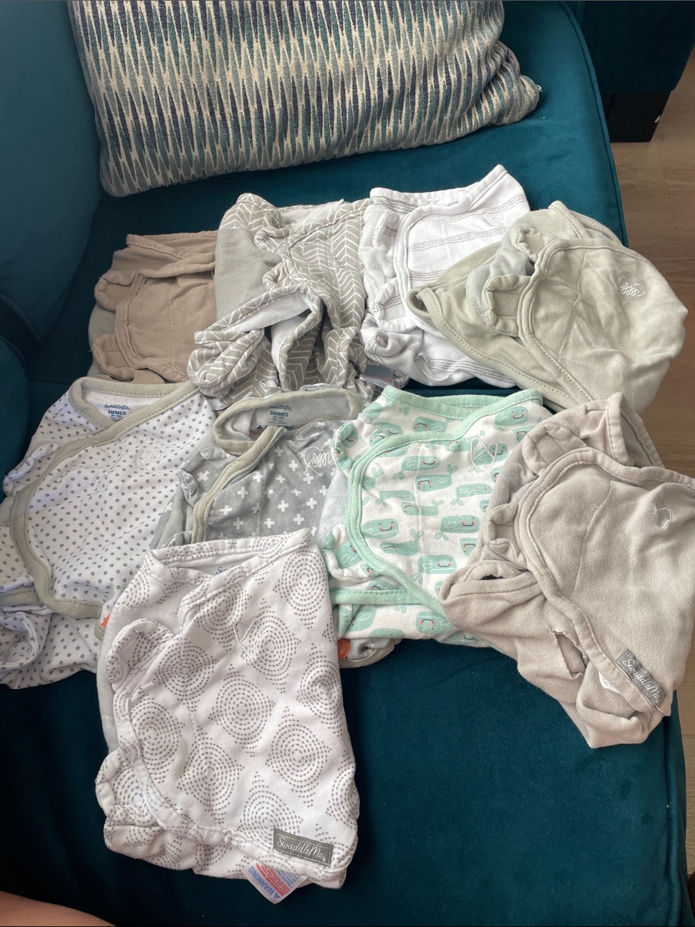 SwaddleMe Neutral Beige, Gray, White & Mint Baby Wraps - Assorted Patterns